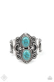 Eco Essence - Blue Ring - Paparazzi Accessories Ring Bedazzle Me Pretty Mobile Fashion Boutique