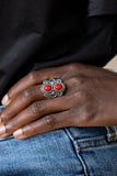 Eco Essence - Red Ring - Paparazzi Accessories Ring Bedazzle Me Pretty Mobile Fashion Boutique