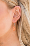 Eden Dew - Orange Necklace - Paparazzi Accessories Necklace Bedazzle Me Pretty Mobile Fashion Boutique