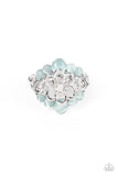 Eden Equinox - Blue Ring - Paparazzi Accessories Ring Bedazzle Me Pretty Mobile Fashion Boutique
