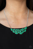 Eden Escape - Green Necklace - Paparazzi Accessories Necklace Bedazzle Me Pretty Mobile Fashion Boutique
