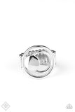 Edgy Eclipse - Silver Ring - Paparazzi Accessories Ring Bedazzle Me Pretty Mobile Fashion Boutique
