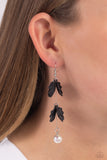Edwardian Era - Black Earrings - Paparazzi Accessories Earrings Bedazzle Me Pretty Mobile Fashion Boutique