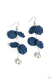 Edwardian Era - Blue Earrings - Paparazzi Accessories Earrings Bedazzle Me Pretty Mobile Fashion Boutique