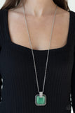 Effervescent Elegance - Green Necklace - Paparazzi Accessories Necklace Bedazzle Me Pretty Mobile Fashion Boutique
