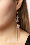 Effulgent Era - Pink Earrings - Paparazzi Accessories Earrings Bedazzle Me Pretty Mobile Fashion Boutique