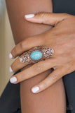 Ego Trippin - Copper Ring - Paparazzi Accessories Ring Bedazzle Me Pretty Mobile Fashion Boutique