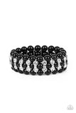 Eiffel Tower Elegance - Black Bracelet - Paparazzi Accessories Bracelet Bedazzle Me Pretty Mobile Fashion Boutique