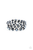 Eiffel Tower Tryst - Blue Bracelet - Paparazzi Accessories Bracelet Bedazzle Me Pretty Mobile Fashion Boutique