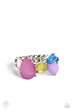 Elaborate Exhibition - Multi Ring - Paparazzi Accessories Ring Bedazzle Me Pretty Mobile Fashion Boutique