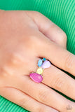 Elaborate Exhibition - Multi Ring - Paparazzi Accessories Ring Bedazzle Me Pretty Mobile Fashion Boutique