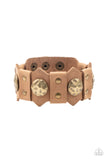 Electrified Edge - Brown Bracelet - Paparazzi Accessories Bracelet Bedazzle Me Pretty Mobile Fashion Boutique