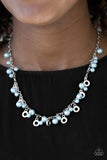 Elegant Ensemble - Blue Necklace - Paparazzi Accessories Necklace Bedazzle Me Pretty Mobile Fashion Boutique