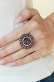 Elegantly Eden - Purple Ring - Paparazzi Accessories Ring Bedazzle Me Pretty Mobile Fashion Boutique