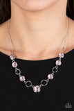 Elegantly Elite - Pink Necklace - Paparazzi Accessories Necklace Bedazzle Me Pretty Mobile Fashion Boutique