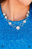 Elegantly Elite - White Necklace - Paparazzi Accessories Necklace Bedazzle Me Pretty Mobile Fashion Boutique
