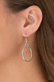 Elegantly Ensnared - Silver Necklace - Paparazzi Accessories Necklace Bedazzle Me Pretty Mobile Fashion Boutique