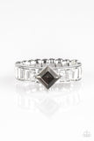 Elegantly Ever After - Silver Ring - Paparazzi Accessories Ring Bedazzle Me Pretty Mobile Fashion Boutique