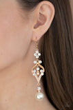 Elegantly Extravagant - Gold Earrings - Paparazzi Accessories Earrings FS-Bedazzle Me Pretty Mobile Fashion Boutique