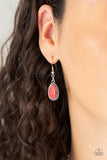 Elemental Eden - Red Necklace - Paparazzi Accessories Necklace Bedazzle Me Pretty Mobile Fashion Boutique