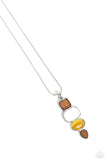 Elemental Energy - Yellow Necklace - Paparazzi Accessories Necklace Bedazzle Me Pretty Mobile Fashion Boutique