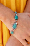 Elemental Exploration - Blue Bracelet - Paparazzi Accessories Bracelet Bedazzle Me Pretty Mobile Fashion Boutique