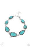 Elemental Exploration - Blue Bracelet - Paparazzi Accessories Bracelet Bedazzle Me Pretty Mobile Fashion Boutique