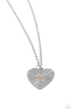 Elevated Embrace - Orange Necklace - Paparazzi Accessories Necklace Bedazzle Me Pretty Mobile Fashion Boutique