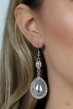 Elite Elegance - Silver Earrings - Paparazzi Accessories Earrings Bedazzle Me Pretty Mobile Fashion Boutique