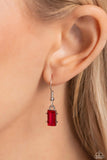 Elite Emeralds - Red Necklace - Paparazzi Accessories Necklace Bedazzle Me Pretty Mobile Fashion Boutique