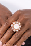 Elite Enchantment - Copper Ring - Paparazzi Accessories Ring Bedazzle Me Pretty Mobile Fashion Boutique