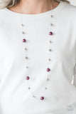 Eloquently Eloquent - Purple Necklace - Paparazzi Accessories Necklace Bedazzle Me Pretty Mobile Fashion Boutique