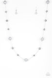 Eloquently Eloquent - Silver Necklace - Paparazzi Accessories Necklace Bedazzle Me Pretty Mobile Fashion Boutique