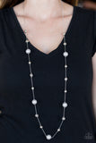 Eloquently Eloquent - Silver Necklace - Paparazzi Accessories Necklace Bedazzle Me Pretty Mobile Fashion Boutique