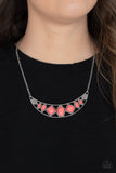 Emblazoned Era - Pink Necklace - Paparazzi Accessories Necklace Bedazzle Me Pretty Mobile Fashion Boutique