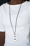Embrace The Journey - Black Necklace - Paparazzi Accessories Necklace Bedazzle Me Pretty Mobile Fashion Boutique