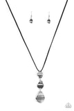 Embrace The Journey - Black Necklace - Paparazzi Accessories Necklace Bedazzle Me Pretty Mobile Fashion Boutique