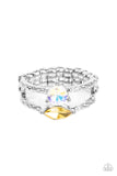 Embraceable Elegance - Yellow Ring - Paparazzi Accessories Ring Bedazzle Me Pretty Mobile Fashion Boutique