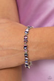 Emerald Ensemble - Purple Bracelet - Paparazzi Accessories Bracelet Bedazzle Me Pretty Mobile Fashion Boutique