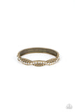 Empire Envy - Brass Bracelet - Paparazzi Accessories Bracelet Bedazzle Me Pretty Mobile Fashion Boutique