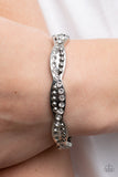 Empire Envy - White Bracelet - Paparazzi Accessories Bracelet Bedazzle Me Pretty Mobile Fashion Boutique