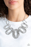 Empress Impressions - Silver Necklace - Paparazzi Accessories Necklace Bedazzle Me Pretty Mobile Fashion Boutique