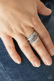 Emulating Elegance - Purple Ring - Paparazzi Accessories Ring Bedazzle Me Pretty Mobile Fashion Boutique