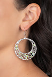 Enchanted Effervescence - Green Earrings - Paparazzi Accessories Earrings Bedazzle Me Pretty Mobile Fashion Boutique