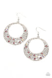 Enchanted Effervescence - Purple Earrings - Paparazzi Accessories Earrings Bedazzle Me Pretty Mobile Fashion Boutique