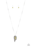 Enchanted Meadow - Green Necklace - Paparazzi Accessories Necklace Bedazzle Me Pretty Mobile Fashion Boutique
