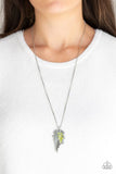 Enchanted Meadow - Green Necklace - Paparazzi Accessories Necklace Bedazzle Me Pretty Mobile Fashion Boutique