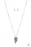 Enchanted Meadow - Silver Necklace - Paparazzi Accessories Necklace Bedazzle Me Pretty Mobile Fashion Boutique
