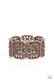 Enchanted Vineyards - Copper Bracelet - Paparazzi Accessories Bracelet Bedazzle Me Pretty Mobile Fashion Boutique