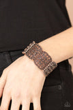 Enchanted Vineyards - Copper Bracelet - Paparazzi Accessories Bracelet Bedazzle Me Pretty Mobile Fashion Boutique